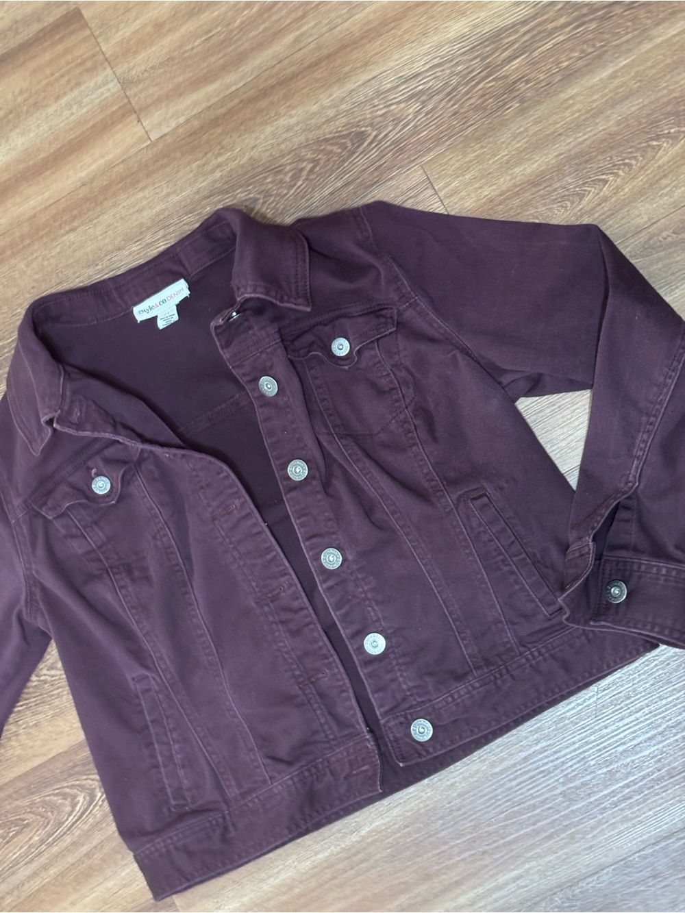 Style & co. Plum Denim Jacket for Kids